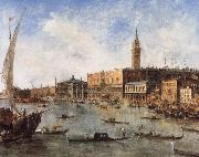 Francesco Guardi The Doge-s Palace and the Molo from the Basin of San Marco oil painting picture wholesale